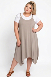 ITALIA MODA  viscose A-lijn jurk +  T-shirt stretch/in meerdere kleuren