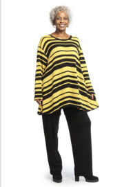 AKH oversized gebreide katoen tuniek/top  apart stretch