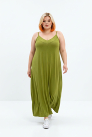 ITALIA Moda oversized viscose A-lijn jurk stretch