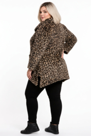 Vincenzo Allocca oversized wolmix korte jas apart/stretch