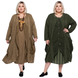 Moonshine katoen A-lijn blazer/jas apart stretch /in meerdere kleuren
