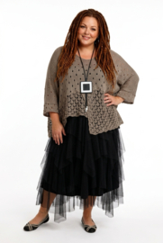 ITALIA katoen oversized super zacht  gebreide top (extra groot)/in meerdere kleuren