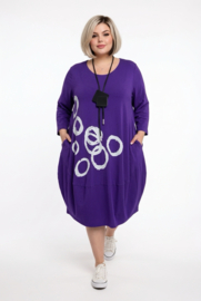 New Jersey viscose ballon jurk stretch