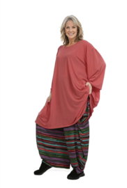 AKH oversized viscose mix  A-lijn tuniek apart stretch