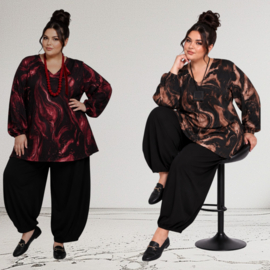 ITALIA MODA viscose mix A-lijn tuniek stretch  /in meerdere kleuren