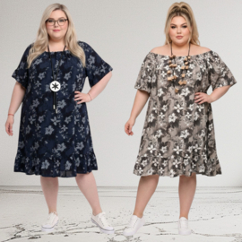 ITALIA oversized viscose A-lijn zomer jurk/in meerdere kleuren