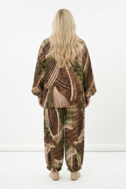 R.A.F.A.Y viscose  setje vest/top + broek apart/stretch