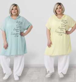 ITALIA MODA oversized viscose A-lijn tuniek stretch