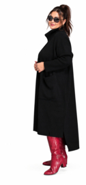 AKH oversized gebreide tuniek/jurk  apart stretch