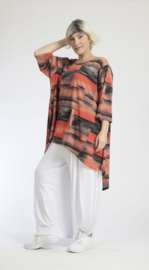 AKH oversized A-lijn tuniek apart stretch