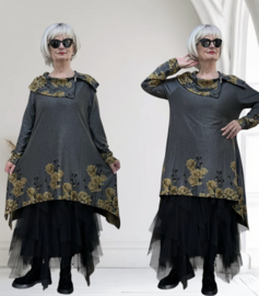 New Jersey viscose jersey A-lijn tuniek met col stretch