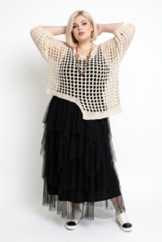 ITALIA katoen oversized zacht  gebreide top