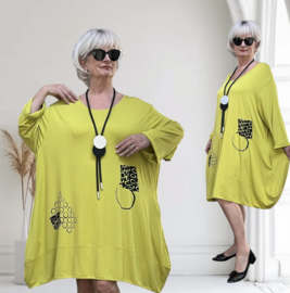 Zedd Plus viscose A-lijn tuniek/jurk  stretch