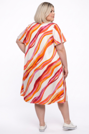 Naveed oversized viscose A-lijn jurk