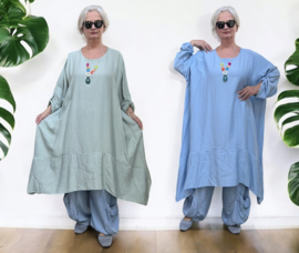 ITALIA MODA viscose tuniek met ketting, niet doorschijnend/in meerdere kleuren