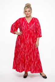 Vincenzo Allocca oversized viscose  BOHO A-lijn jurk apart