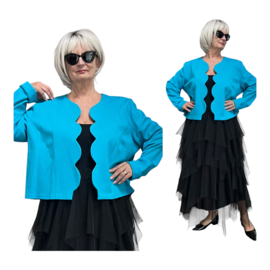 Ophilia viscose punta korte blazer stretch