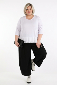 AKH oversized viscose tricot A-lijn tuniek/top wit/apart stretch