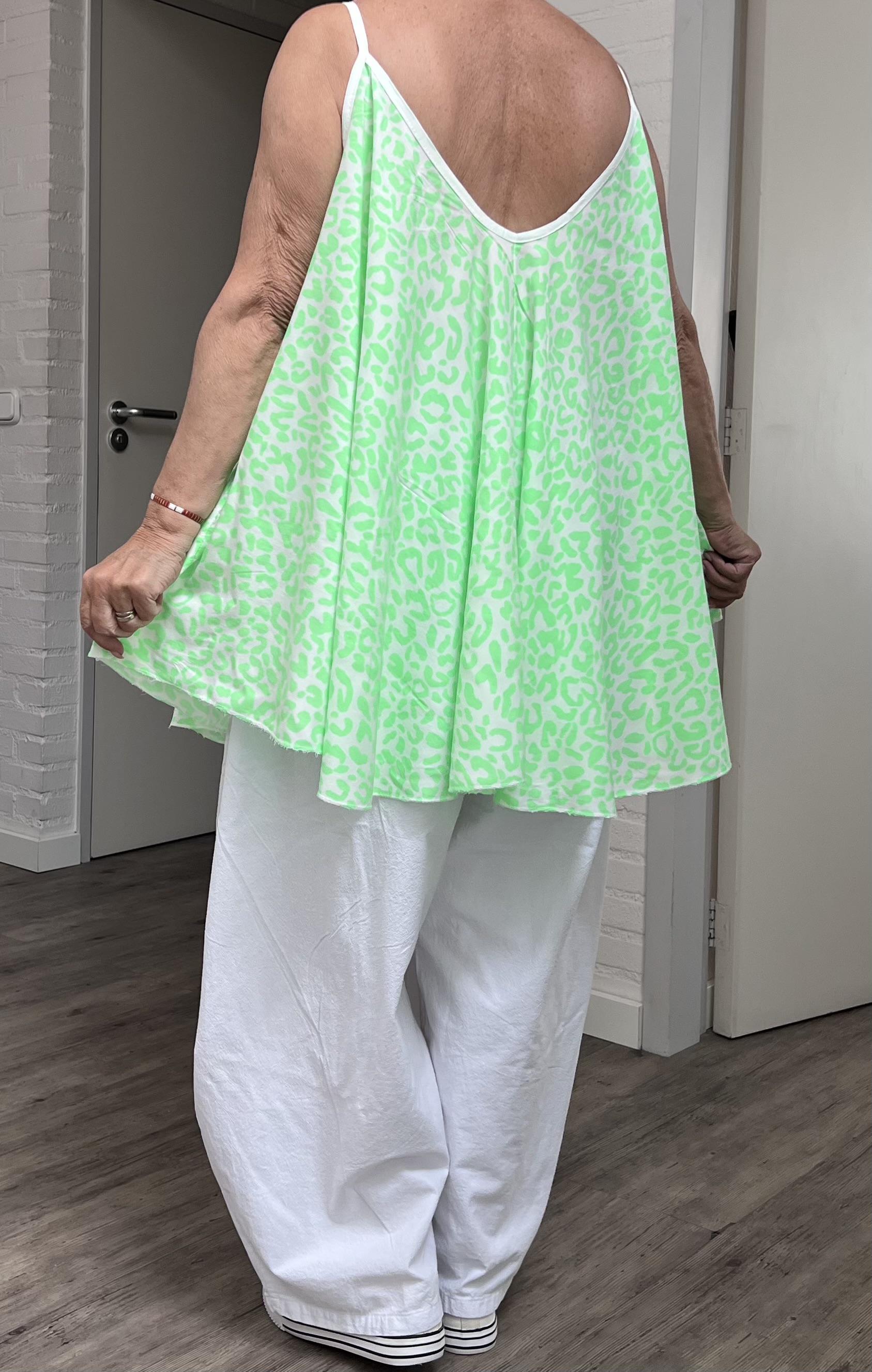 ITALIA oversized viscose A-lijn zomer top/in meerdere kleuren