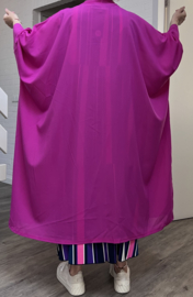 AKH oversized chique A-lijn blazer/vest met zakken apart