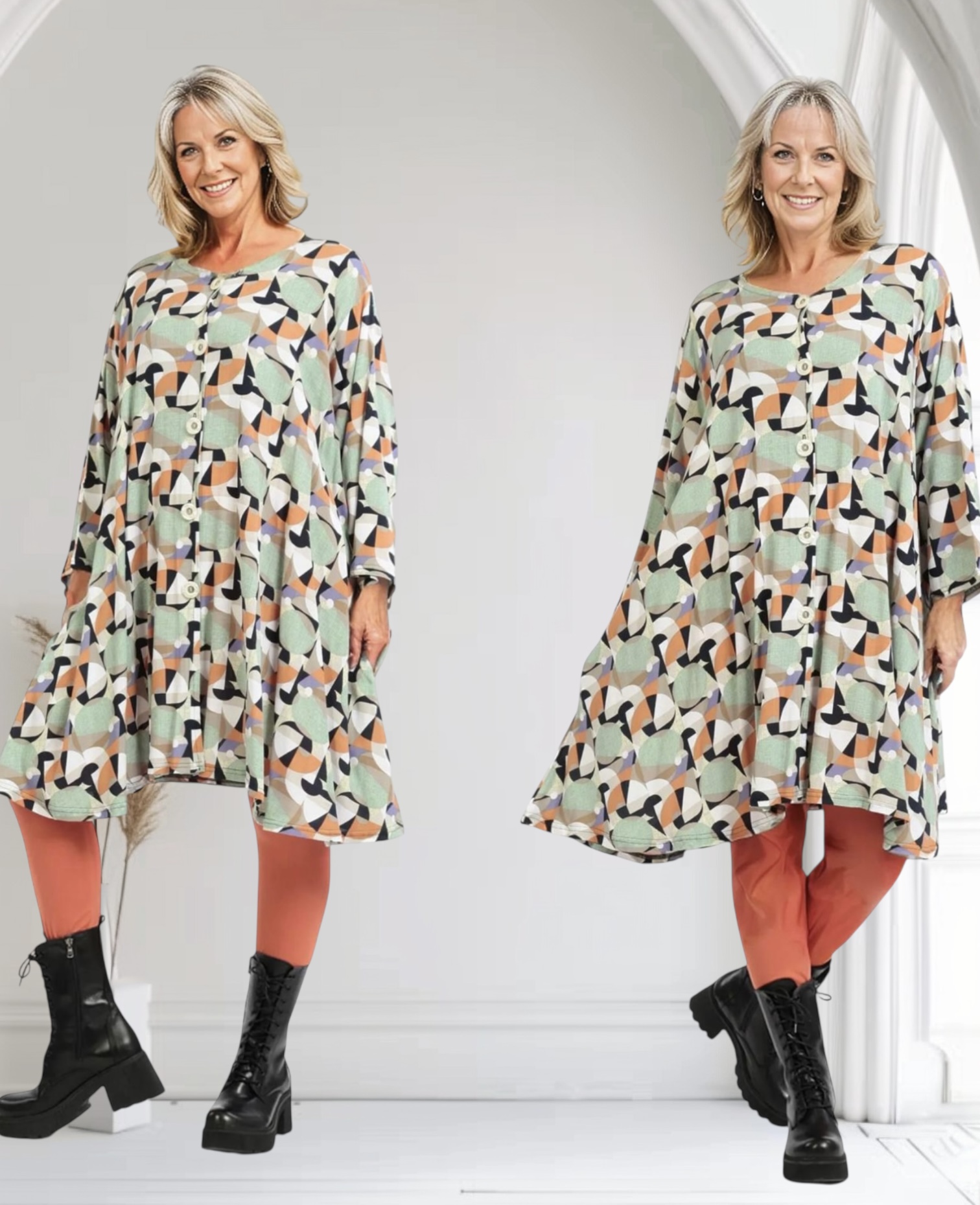 AKH viscose oversized A-lijn blouse/tuniek