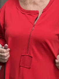 SINNE design.. A- lijn katoen jurk stretch /in meerdere kleuren