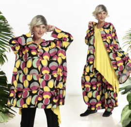 AKH oversized viscose/linnen  A-lijn blazer/tuniek apart