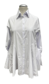 Vincenzo Allocca oversized katoen A-lijn blouse/tuniek stretch/in meerdere kleuren