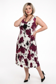 New Jersey viscose A-lijn jurk stretch