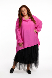 ITALIA MODA viscose tuniek met capuchon /in meerdere kleuren