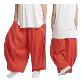 AKH viscose/linnen  A-lijn ballon broek