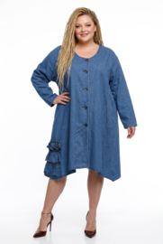 LaBass jeans katoen A-lijn blazer/vest/jurk