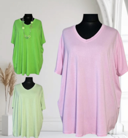 ITALIA oversized viscose top /in meerdere kleuren