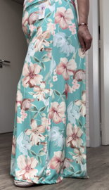 ITALY Mode jersey viscose  wijde broek apart /zeer rekbaar