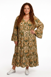 Sissi BOHO oversized A-lijn viscose jurk apart