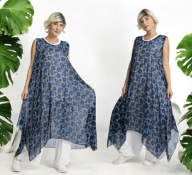 AKH oversized chique chiffon A-lijn  jurk/overjurk /tuniek apart