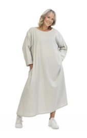 AKH oversized viscose/linnen jurk apart