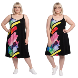 Ophilia viscose A-lijn jurk/tuniek  stretch