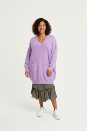 ITALIA oversized viscose gebreide tuniek/top/in meerdere kleuren