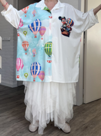 ITALIA oversized viscose blouse/hemd