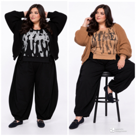 ITALIA oversized katoen/acryl mix top/in meerdere kleuren