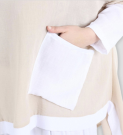 AKH viscose linnen look oversized A-lijn top