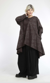 AKH oversized jersey viscose A-lijn tuniek apart stretch /in meerdere kleuren