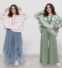 Mercy ITALIA  oversized  katoen top  apart/in meerdere kleuren