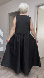 ITALIA  MODA  viscose mix jurk  zwart / apart/stretch