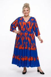 Vincenzo Allocca oversized viscose  BOHO A-lijn jurk apart