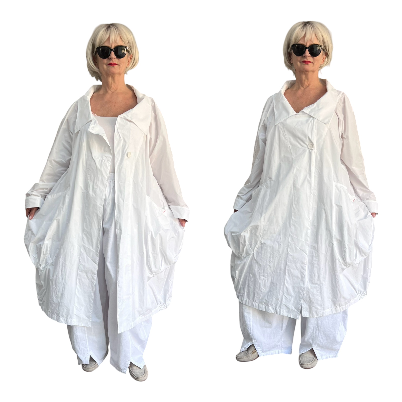 ALYANS oversized waterbestendig tussenjas