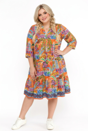 One Summer katoen A-lijn jurk