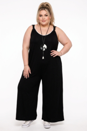 ITALIA MODA viscise jumpsuit zwart