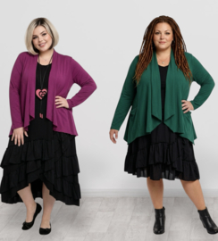 ITALIA  oversized katoen jersey tricot vest/blazer  stretch/in meerdere kleuren